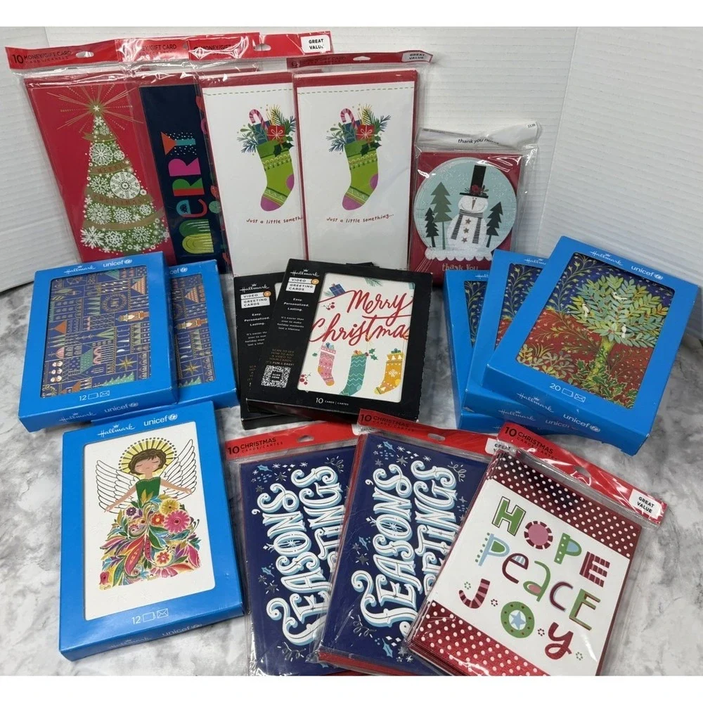Hallmark Boxed Christmas Card Lot New Sealed Lot Of 18 Boxes/packs